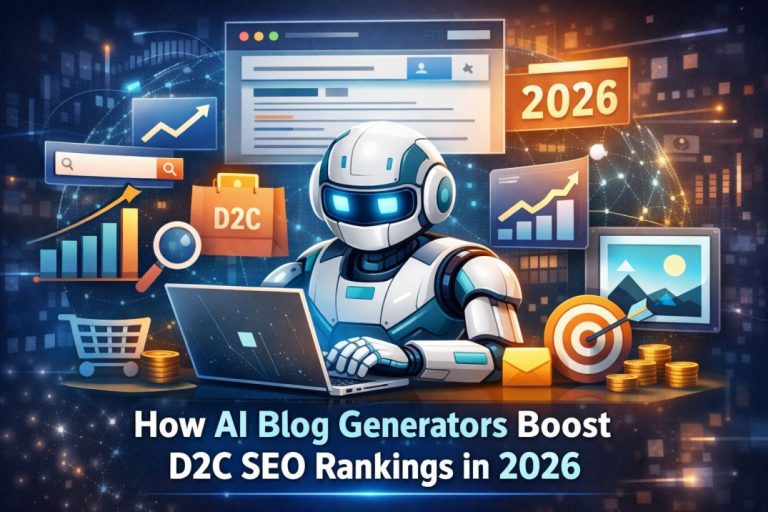 AI blog generators helping D2C and Shopify brands improve SEO rankings with automated content creation in 2026
