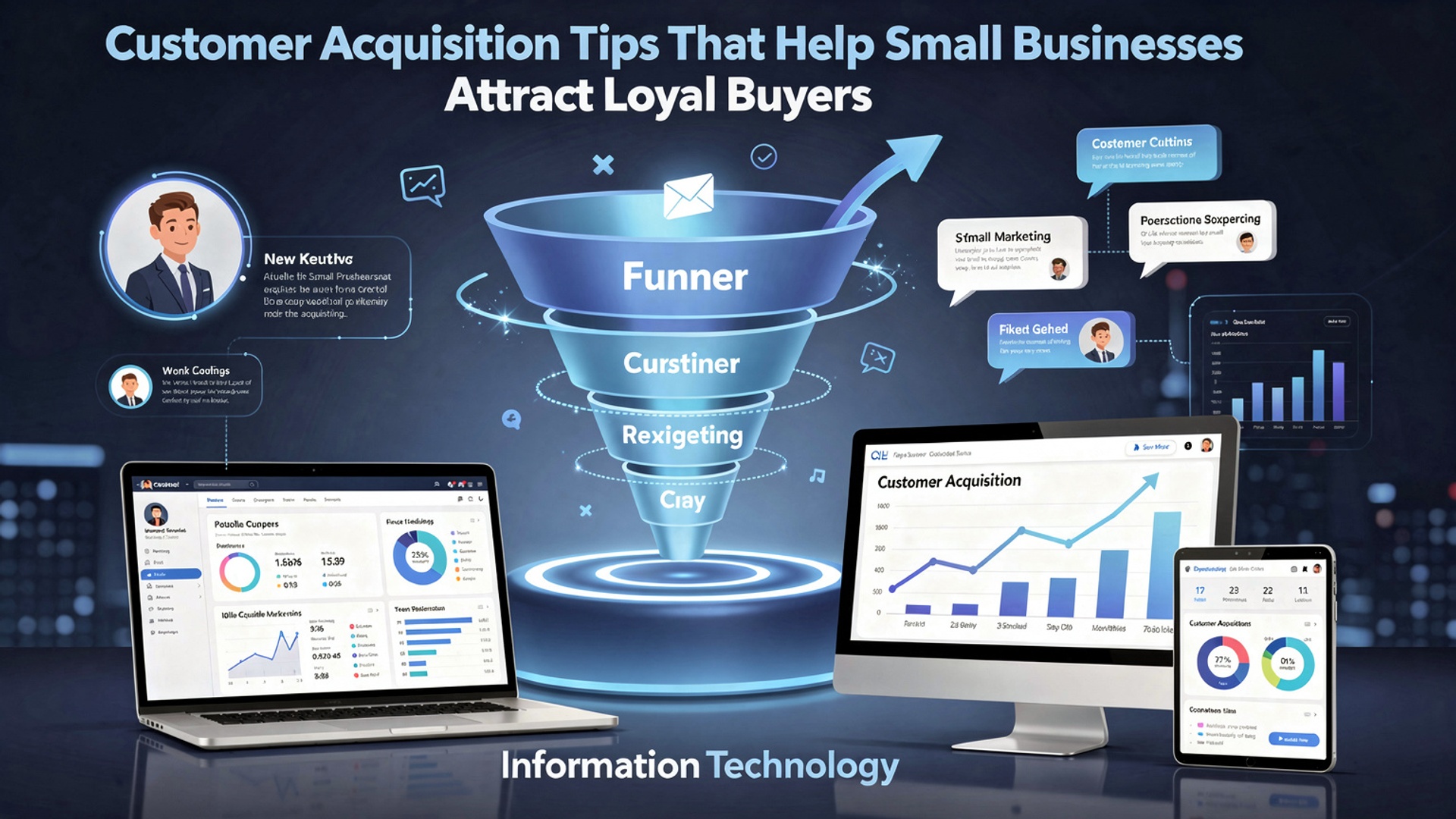 Customer Acquisition Tips That Help Small Businesses Attract Loyal Buyers illustration