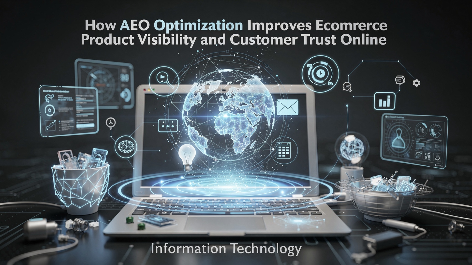 How AEO Optimization Improves Ecommerce Product Visibility and Customer Trust Online illustration