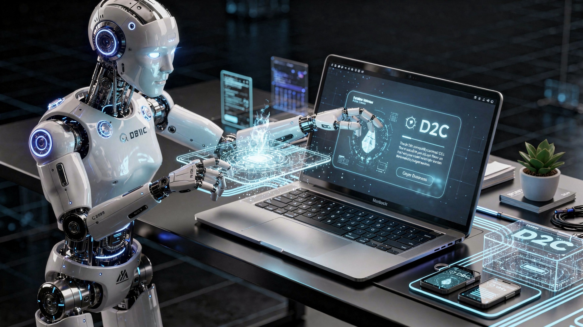 How AI Content Generators Help D2C Brands Save Time and Money illustration