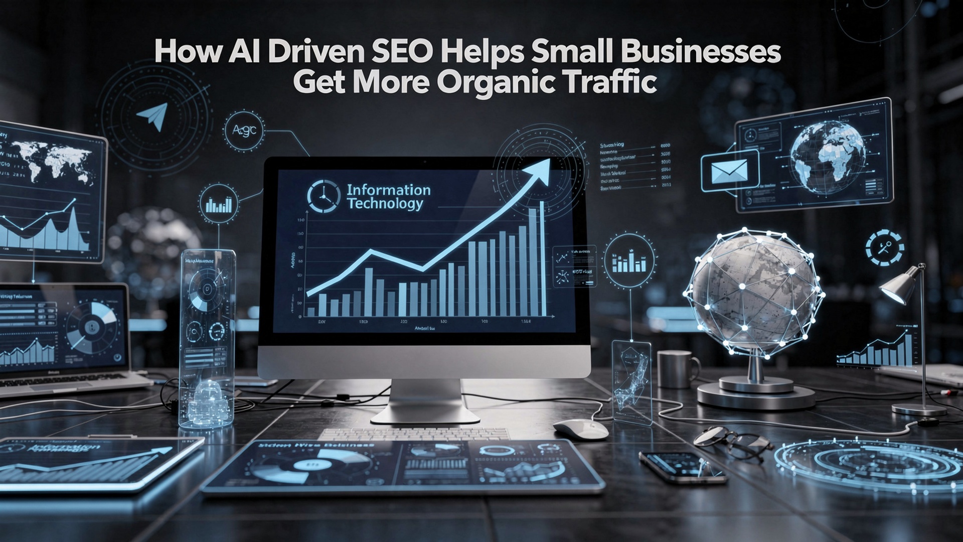 How AI Driven SEO Helps Small Businesses Get More Organic Traffic illustration