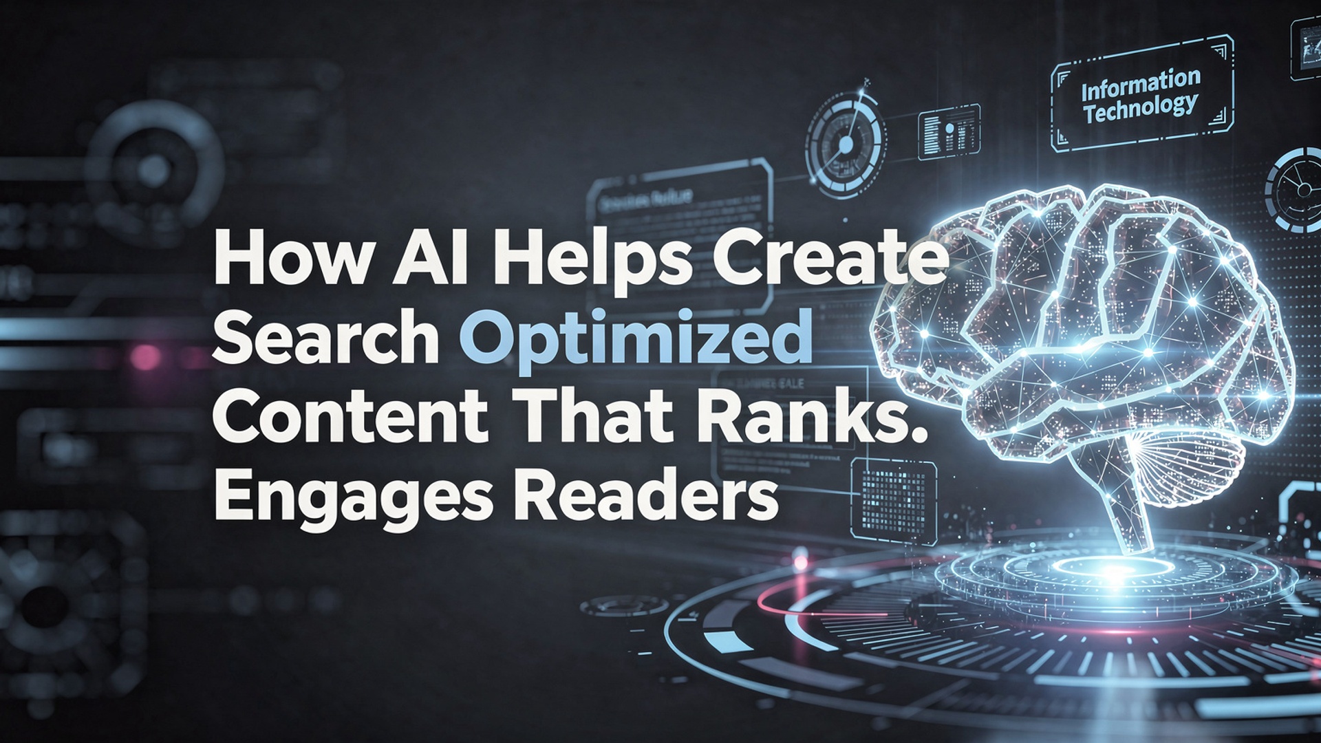 How AI Helps Create Search Optimized Content That Ranks and Engages Readers illustration
