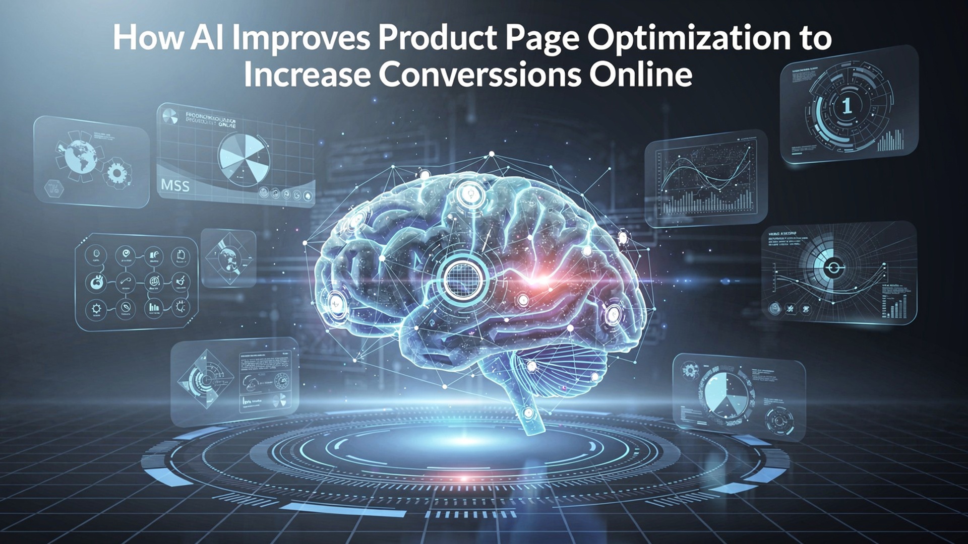 How AI Improves Product Page Optimization to Increase Conversions Online illustration