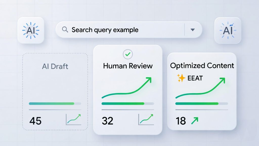 Is AI generated content good for SEO when optimized with human expertise and Google quality guidelines