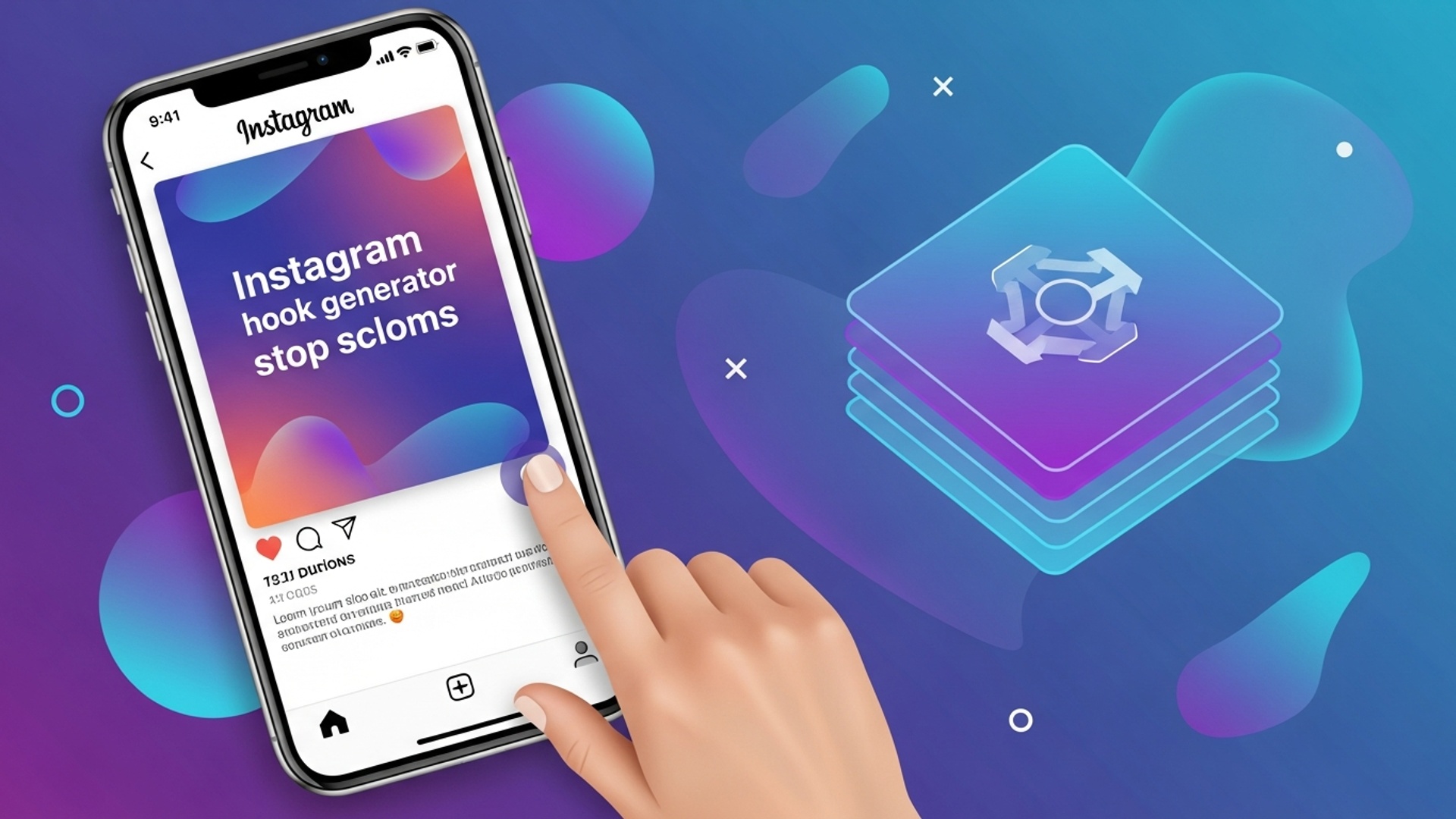 Generate Captivating Instagram Hooks and Stop Your Audience from Scrolling Past illustration