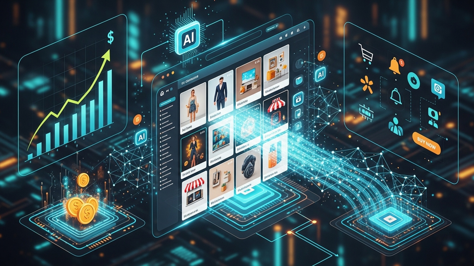 How AI Image Generation Boosts Your Ecommerce Store Sales Effectively illustration