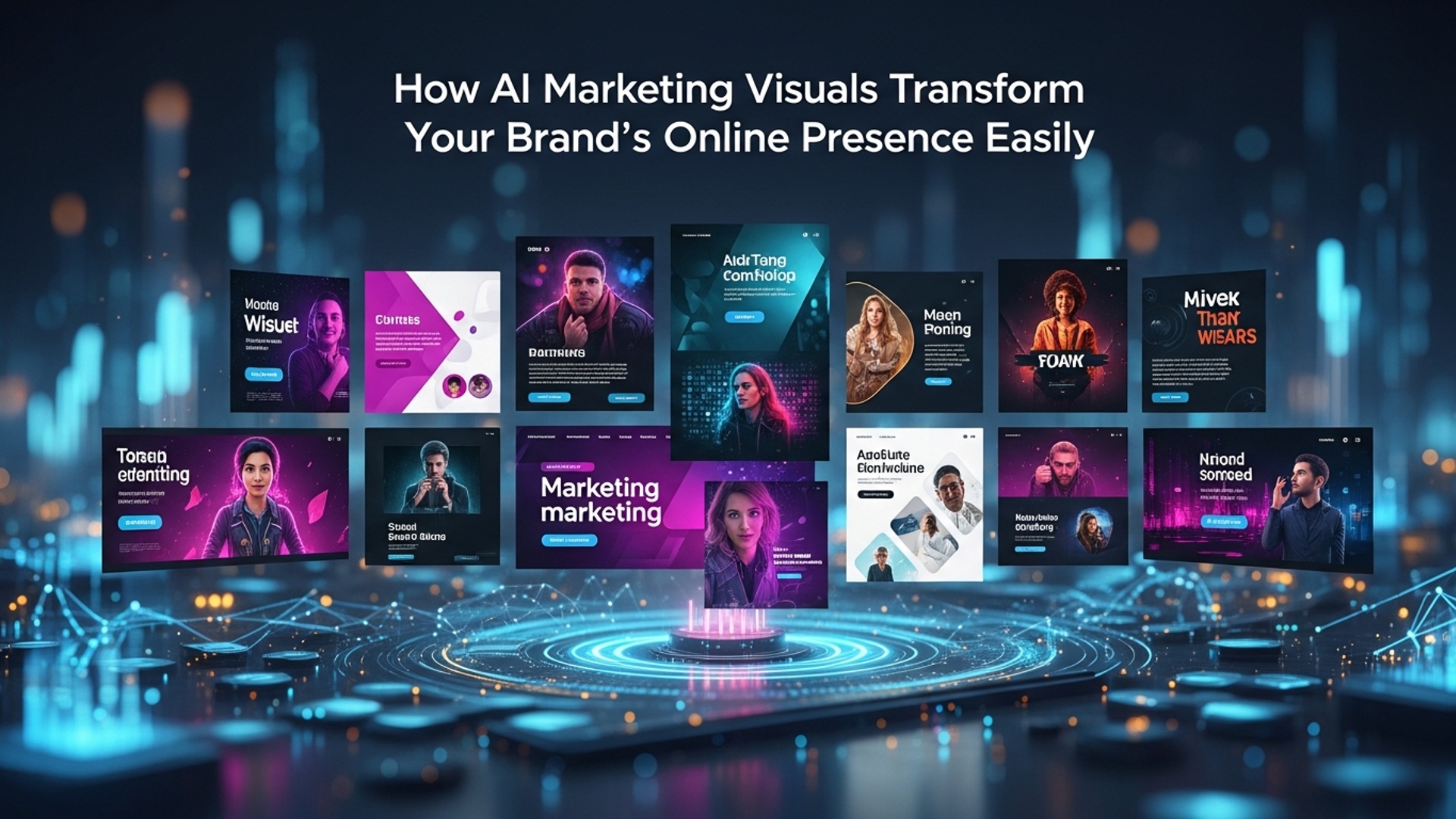 How AI Marketing Visuals Transform Your Brand's Online Presence Easily illustration