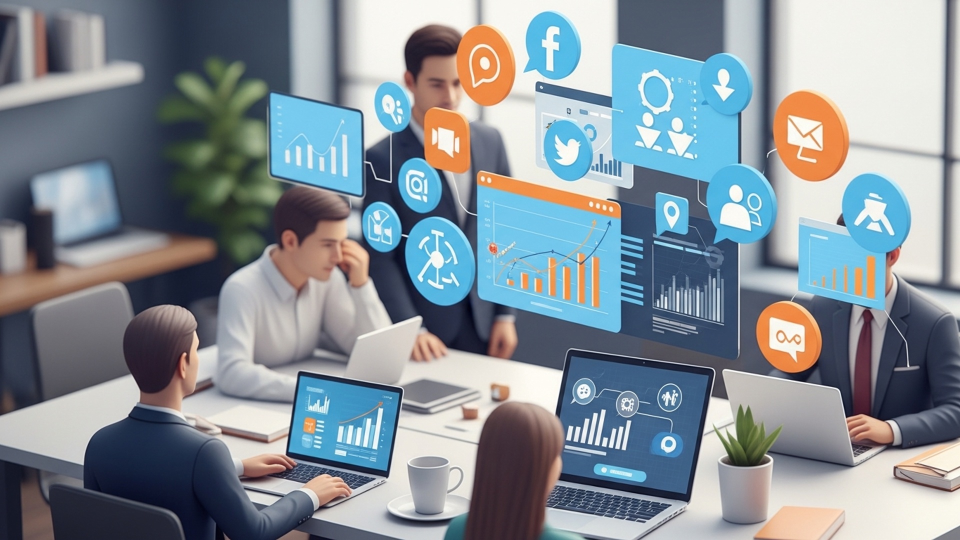 Master Effective Online Marketing Strategies for Business Growth Success illustration