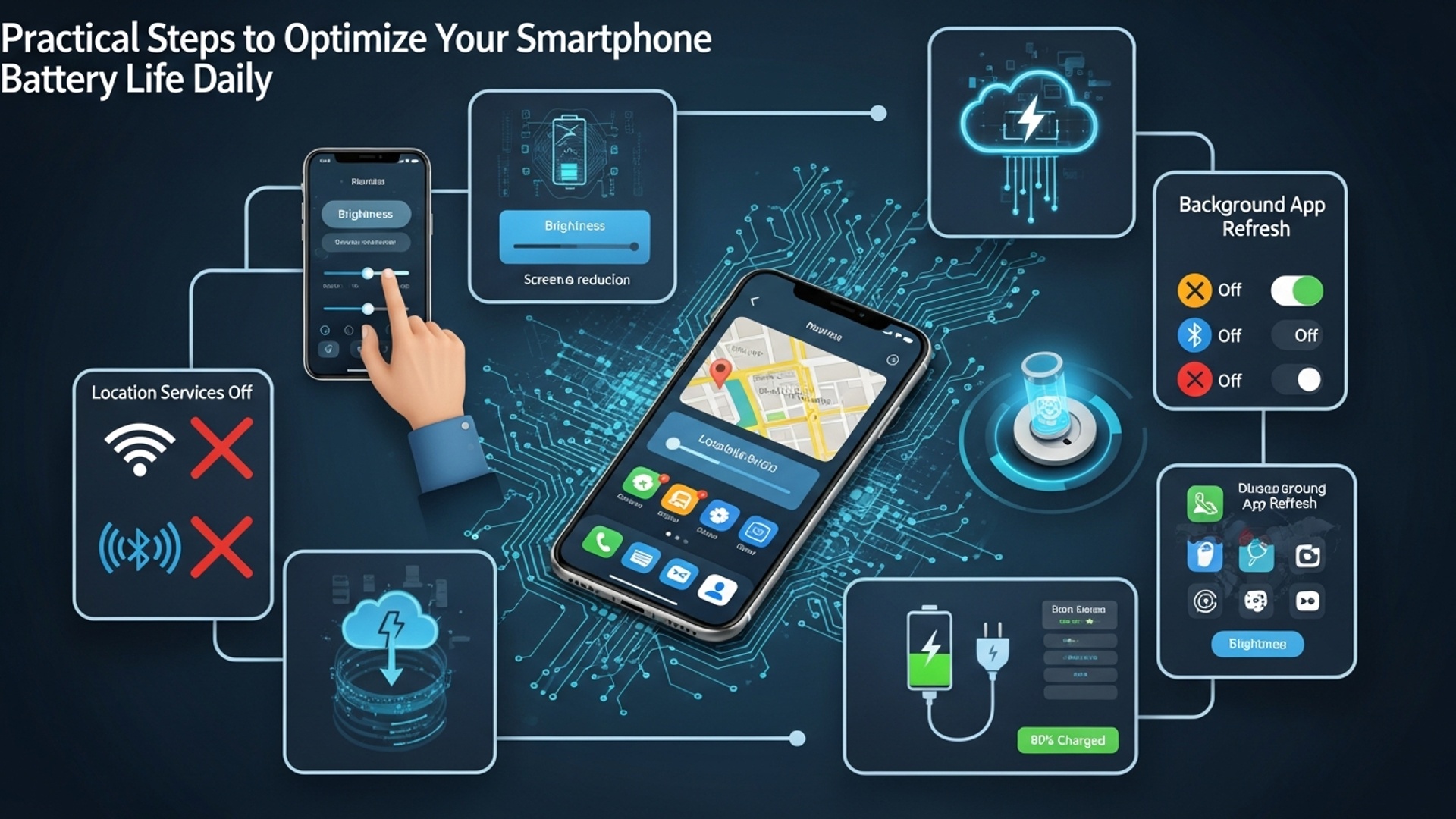 Practical Steps to Optimize Your Smartphone Battery Life Daily illustration