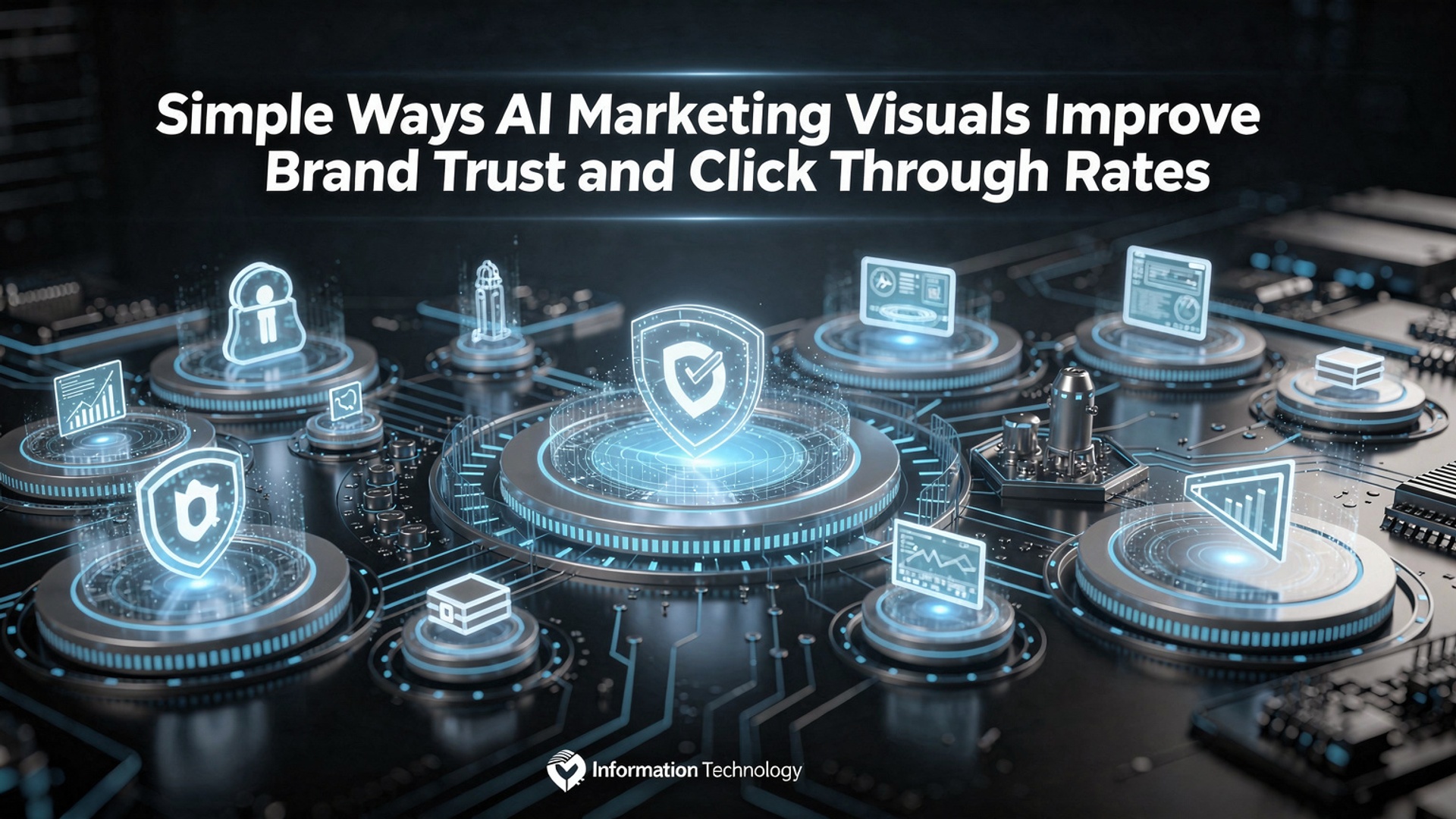 Simple Ways AI Marketing Visuals Improve Brand Trust and Click Through Rates illustration