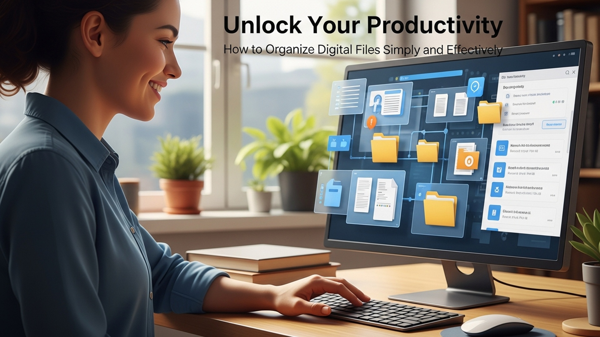 Unlock Your Productivity How to Organize Digital Files Simply and Effectively illustration