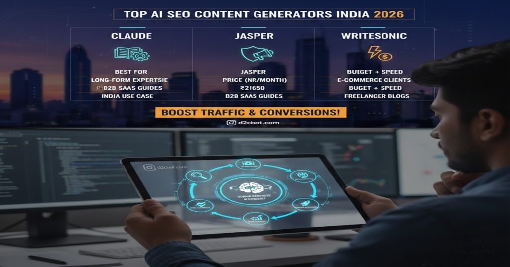 Compare the 7 best AI SEO content generators for Indian digital marketers in 2026