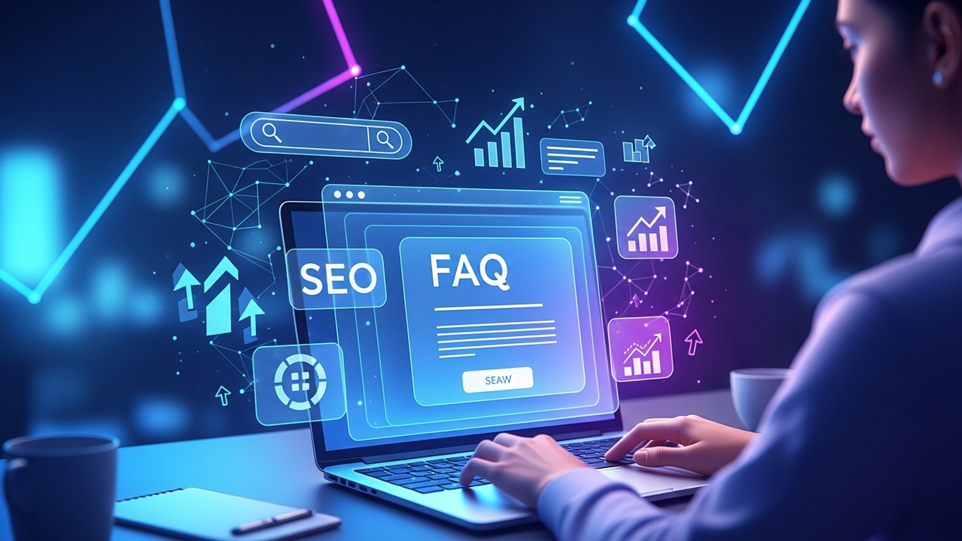 Boost Your Website SEO Easily with a Free FAQ Generator illustration