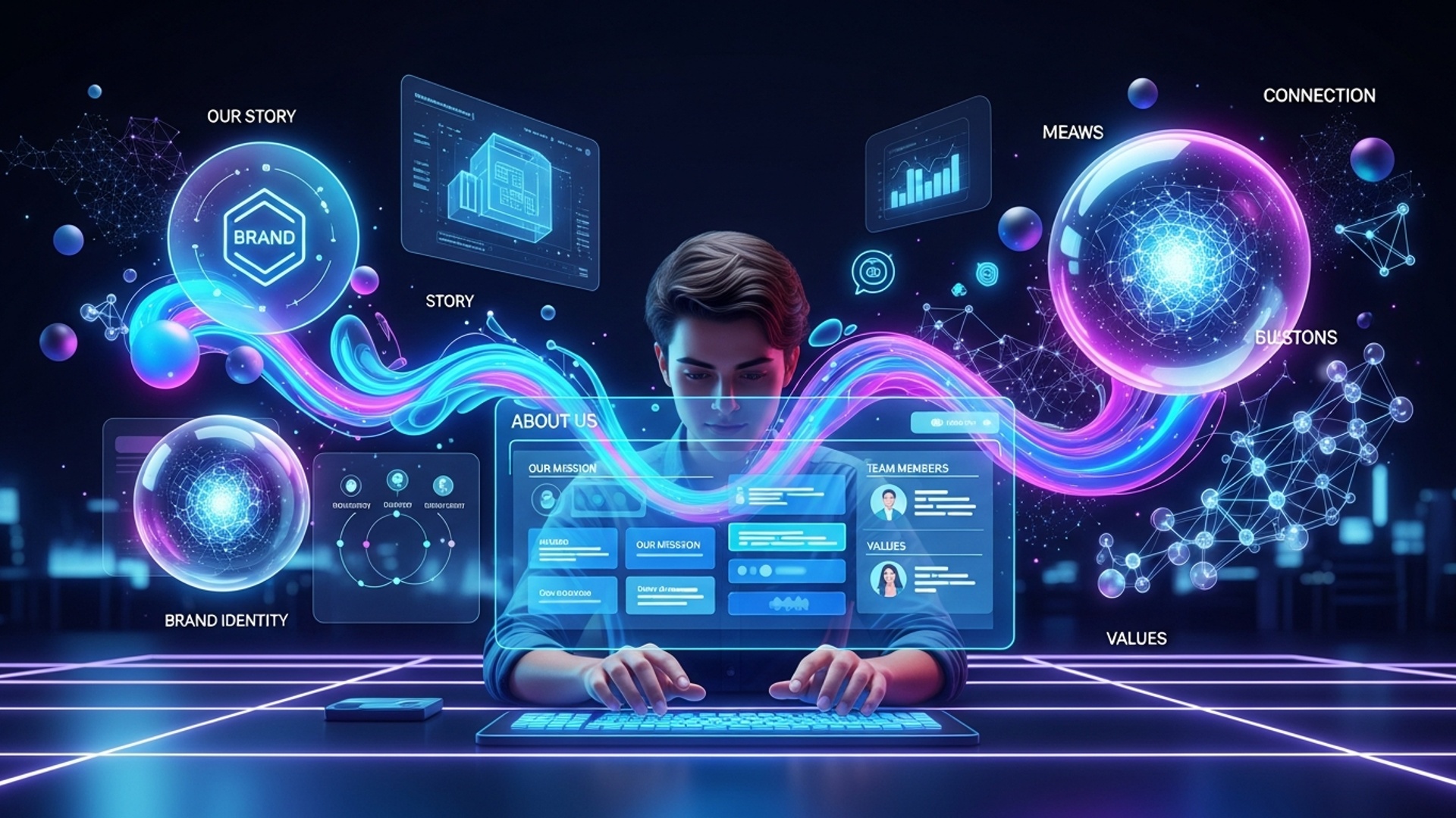 Craft Your Brand Story Effectively Using an About Us Page Generator illustration