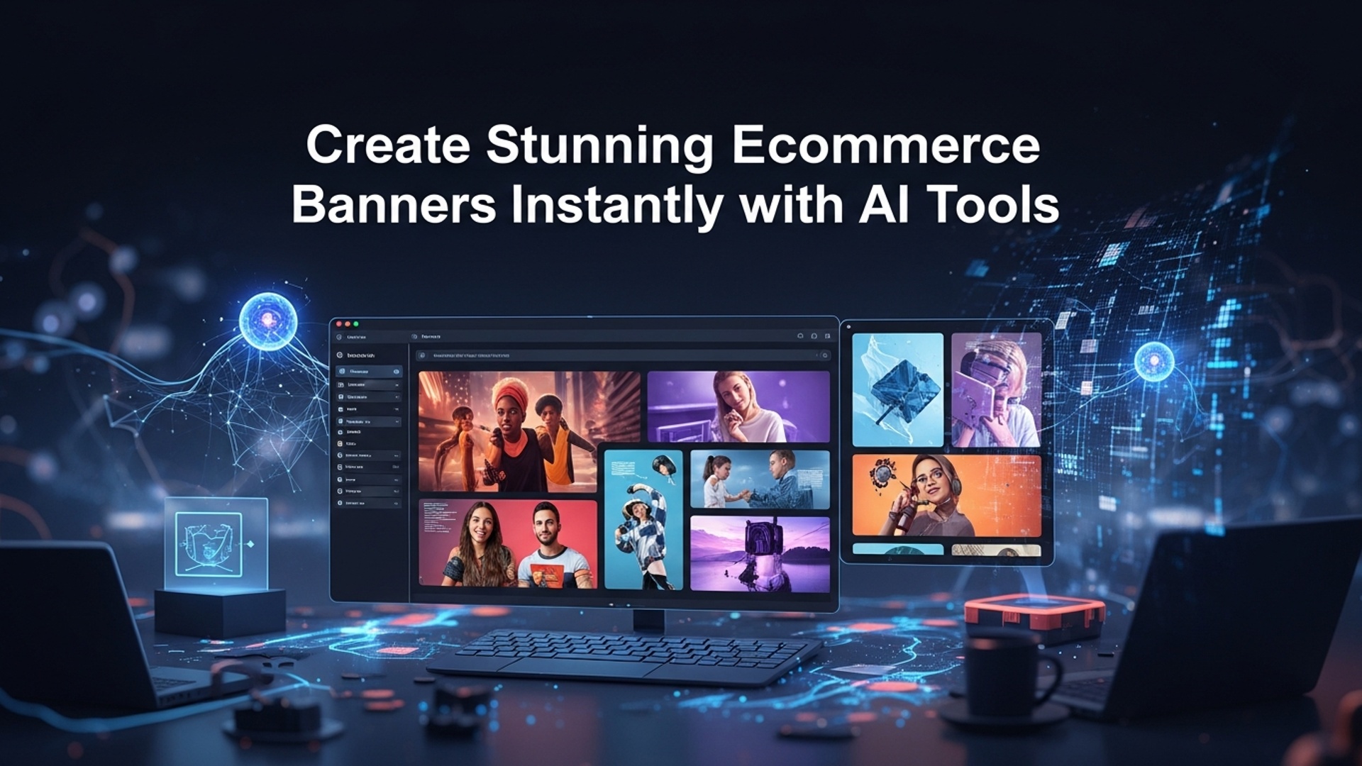 Create Stunning Ecommerce Banners Instantly with AI Tools illustration