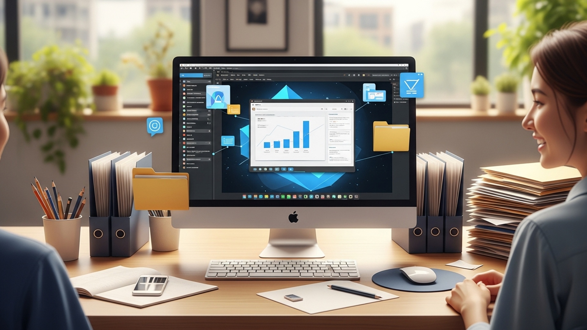 Simple Steps to Organize Digital Files and Boost Your Productivity illustration