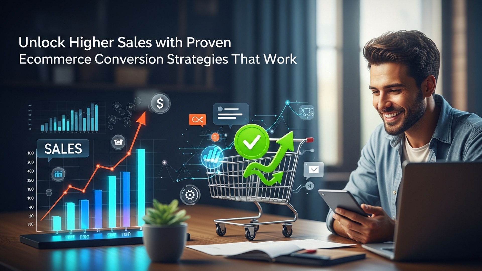 Unlock Higher Sales with Proven Ecommerce Conversion Strategies That Work illustration