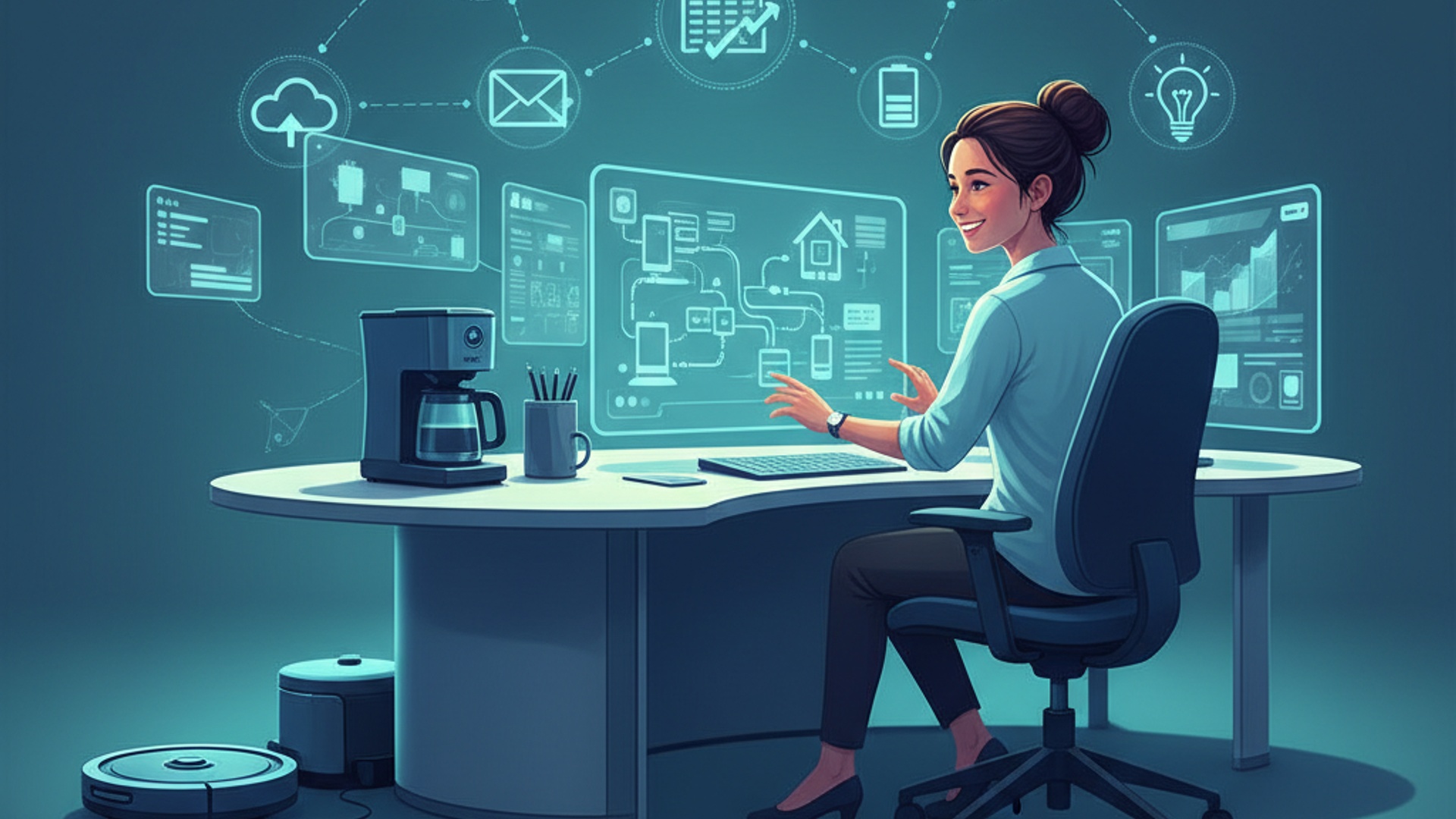 10 Easy Ways for Automating Daily Tasks to Save Time and Boost Productivity illustration