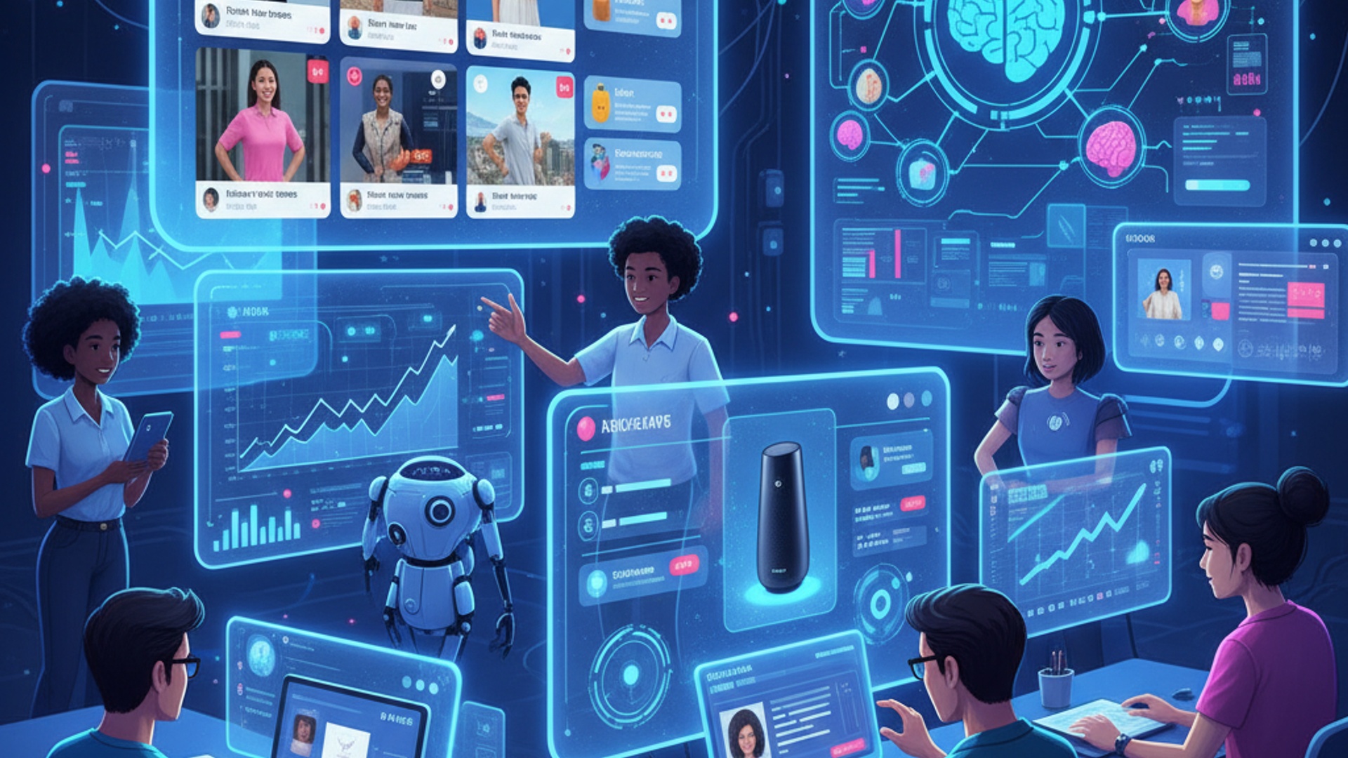 How AI Social Media Creatives Revolutionize Ecommerce Marketing Strategies illustration