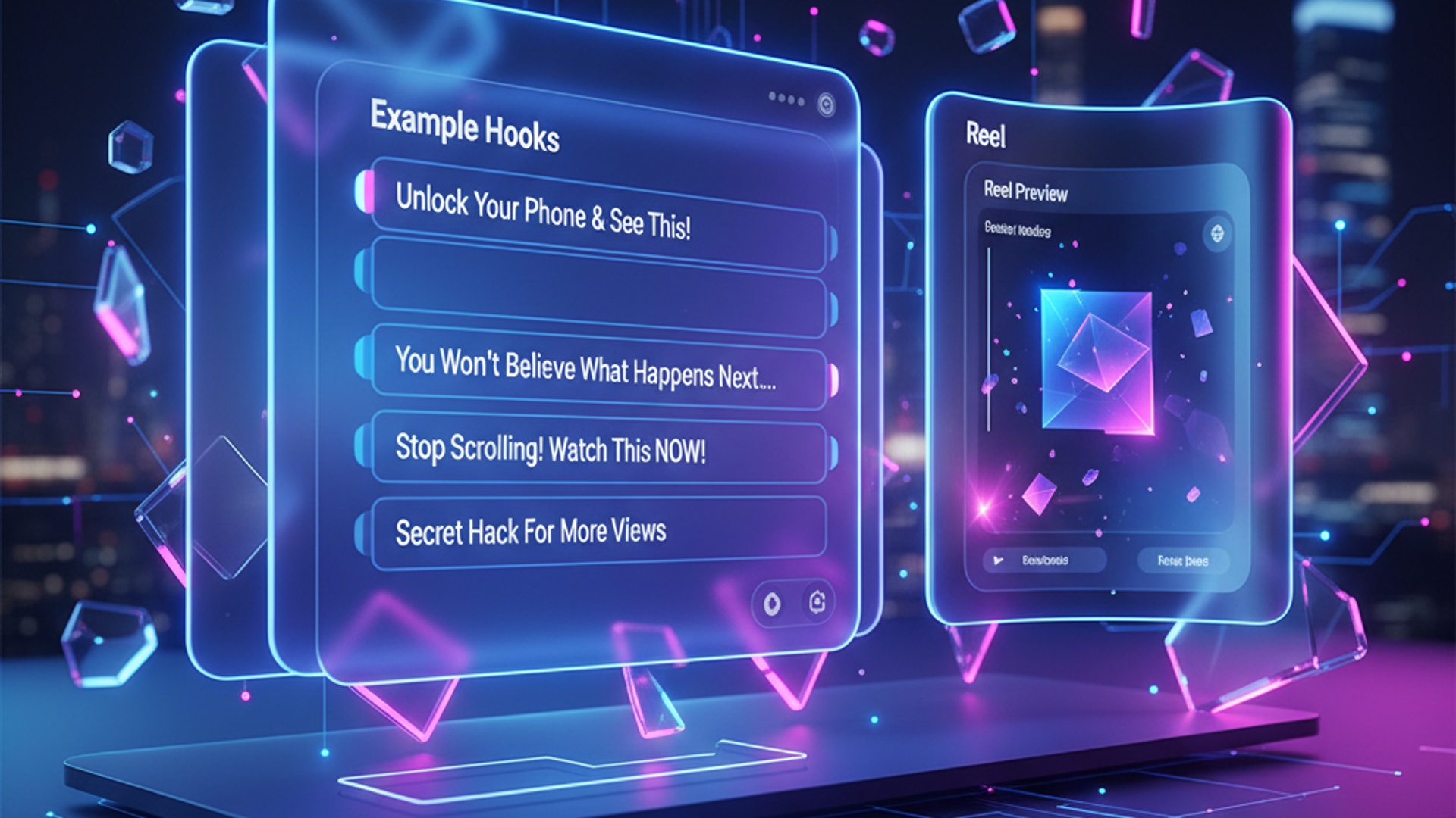 How to Use an Instagram Hook Generator to Create Catchy Reels illustration