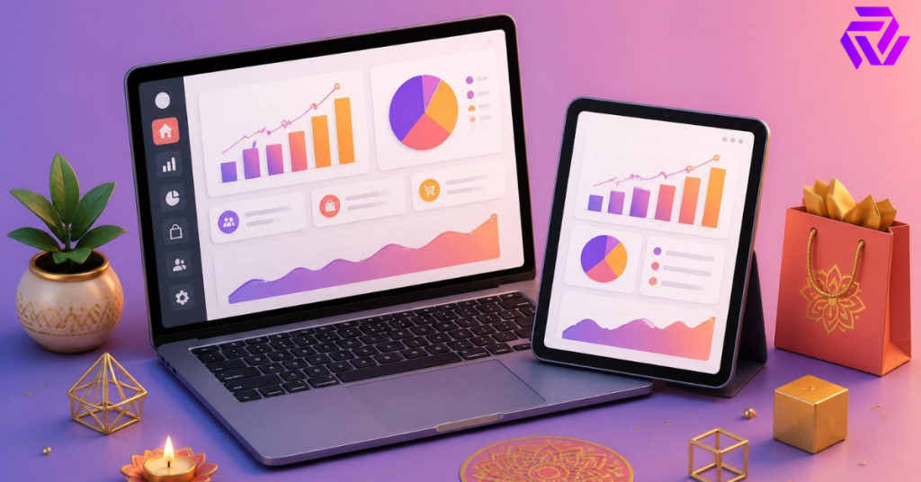 Best AI copywriting tool for Indian D2C brands comparison shown on a laptop with Shopify product listings
